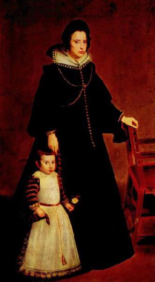 Diego Velazquez Dona Antonia de Ipenarrieta y Galdos y su hijo don Luis China oil painting art